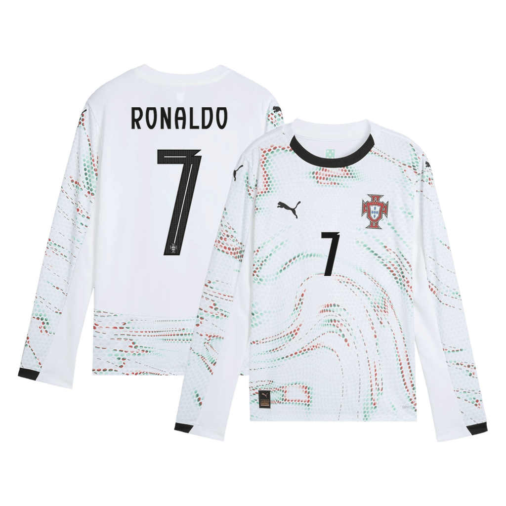 RONALDO #7 Portugal Extérieur Maillot Manches Longues 2025