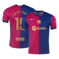 LAMINE YAMAL #19 Barcelone Domicile Maillot 2024/25 Authentique