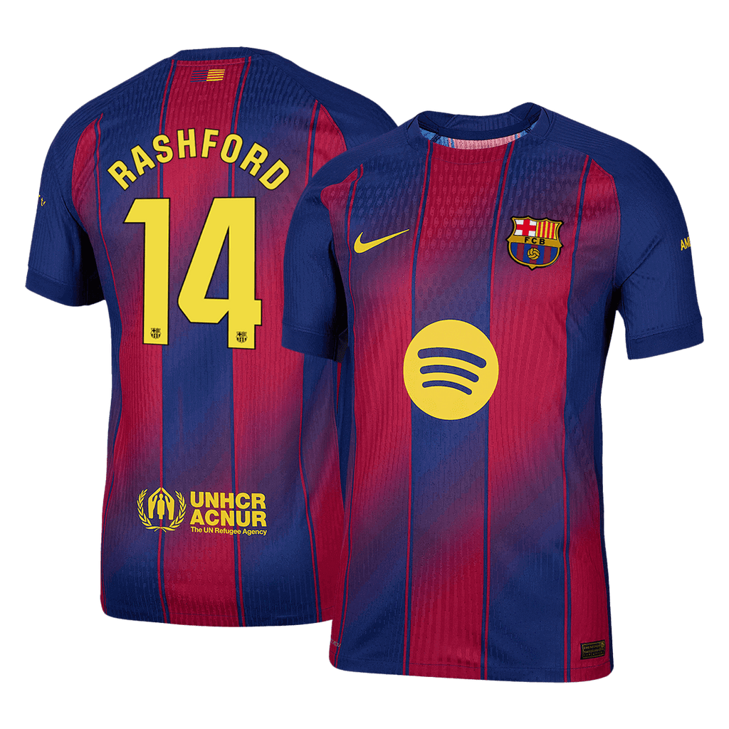 RASHFORD #14 Barcelone Domicile Maillot 2025/26 Authentique