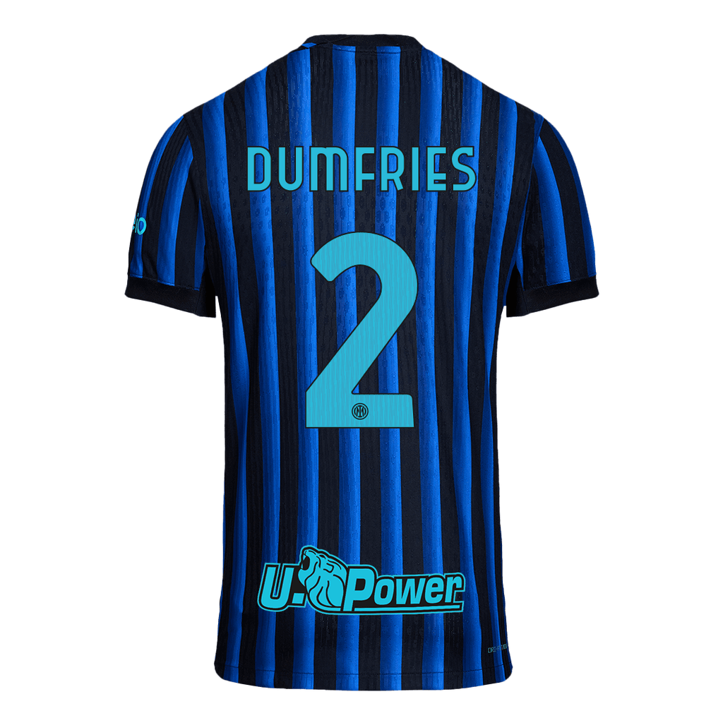 DUMFRIES #2 Inter Milan Domicile Maillot 2025/26 Blue&Black Authentique
