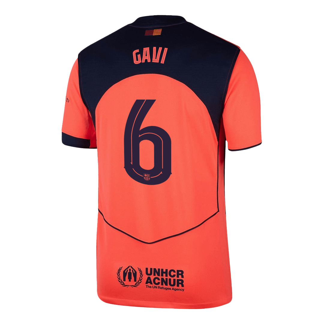GAVI #6 Barcelone Third Maillot 2025/26 Orange - UCL