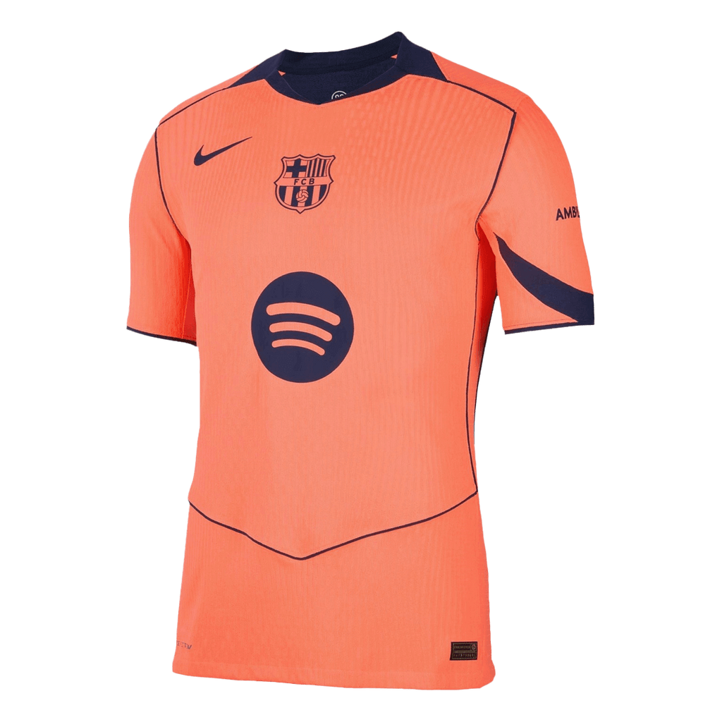 GAVI #6 Barcelone Third Maillot 2025/26 Orange Authentique - UCL