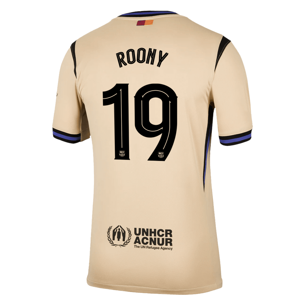 ROONY #19 Barcelone Extérieur Maillot 2025/26 Jaune - UCL