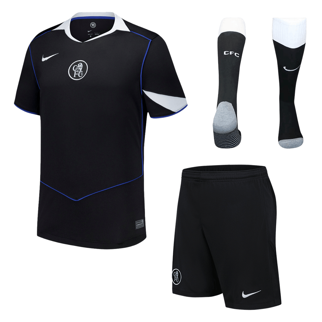 Chelsea Third Maillot Kit 2025/26 Noir