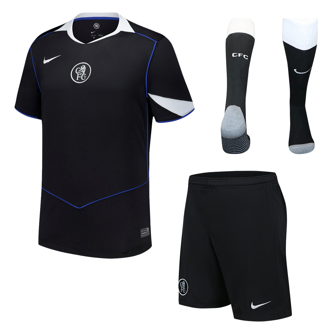 Chelsea Third Maillot Kit 2025/26 Noir