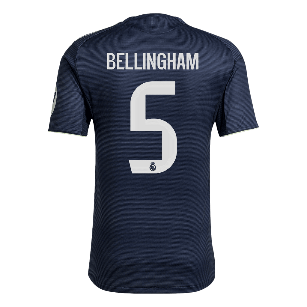 BELLINGHAM #5 Real Madrid Extérieur Maillot 2025/26 Authentique