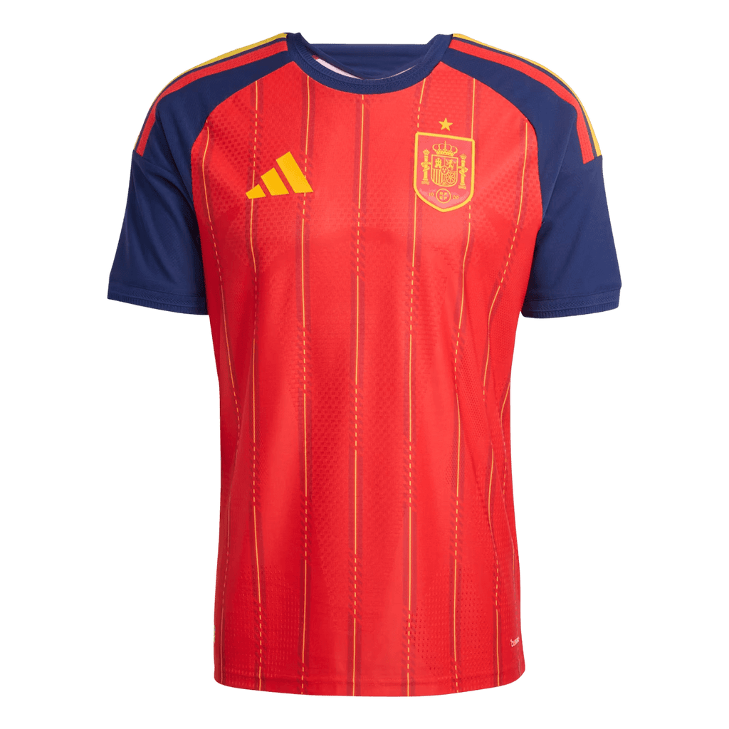 Espagne Domicile Maillot Coupe du Monde 2026 Rouge Joueur