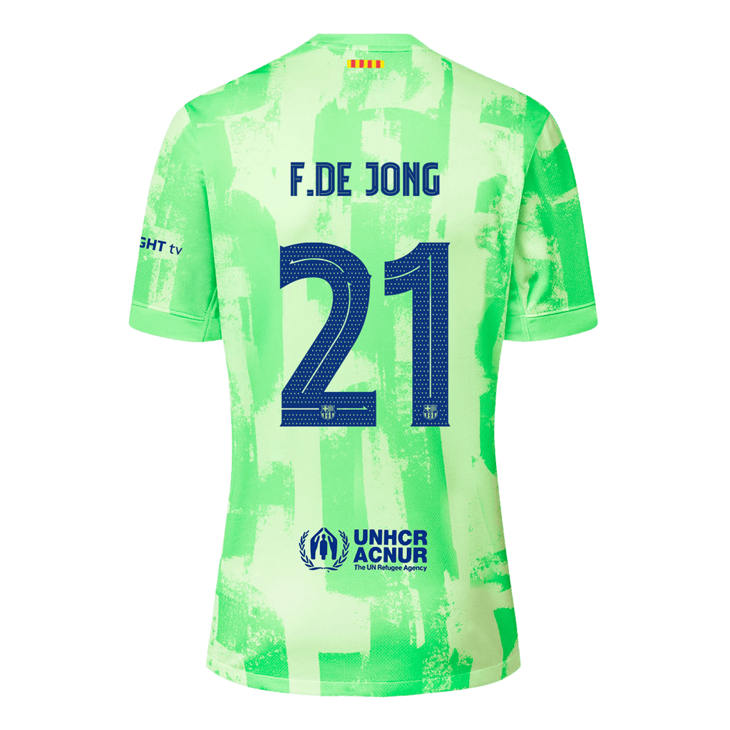 F.DE JONG #21 Barcelone Third Maillot 2024/25 UCL - Super