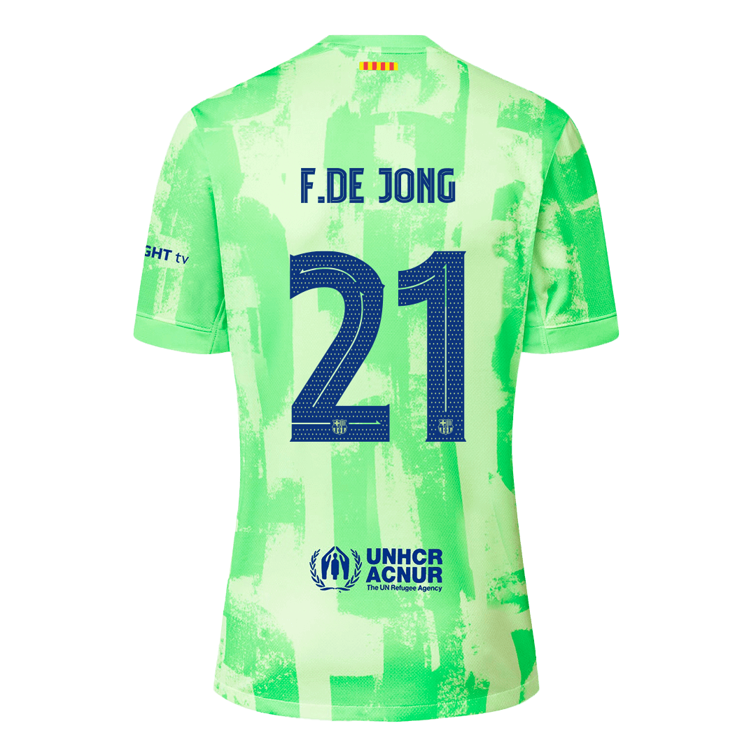 F.DE JONG #21 Barcelone Third Maillot 2024/25 UCL - Super