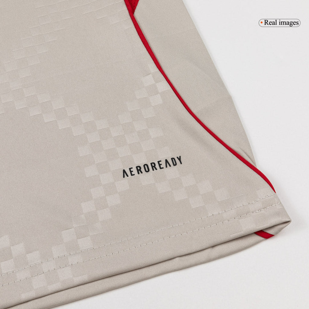 Lisbonne Extérieur Maillot Kit 2025/26 Junior Beige