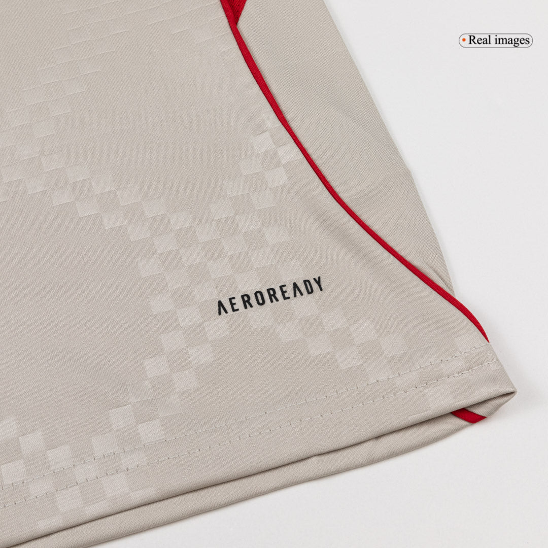 Lisbonne Extérieur Maillot Kit 2025/26 Junior Beige