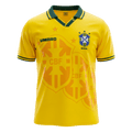 Retro Brésil Domicile Maillot 1994 Jaune