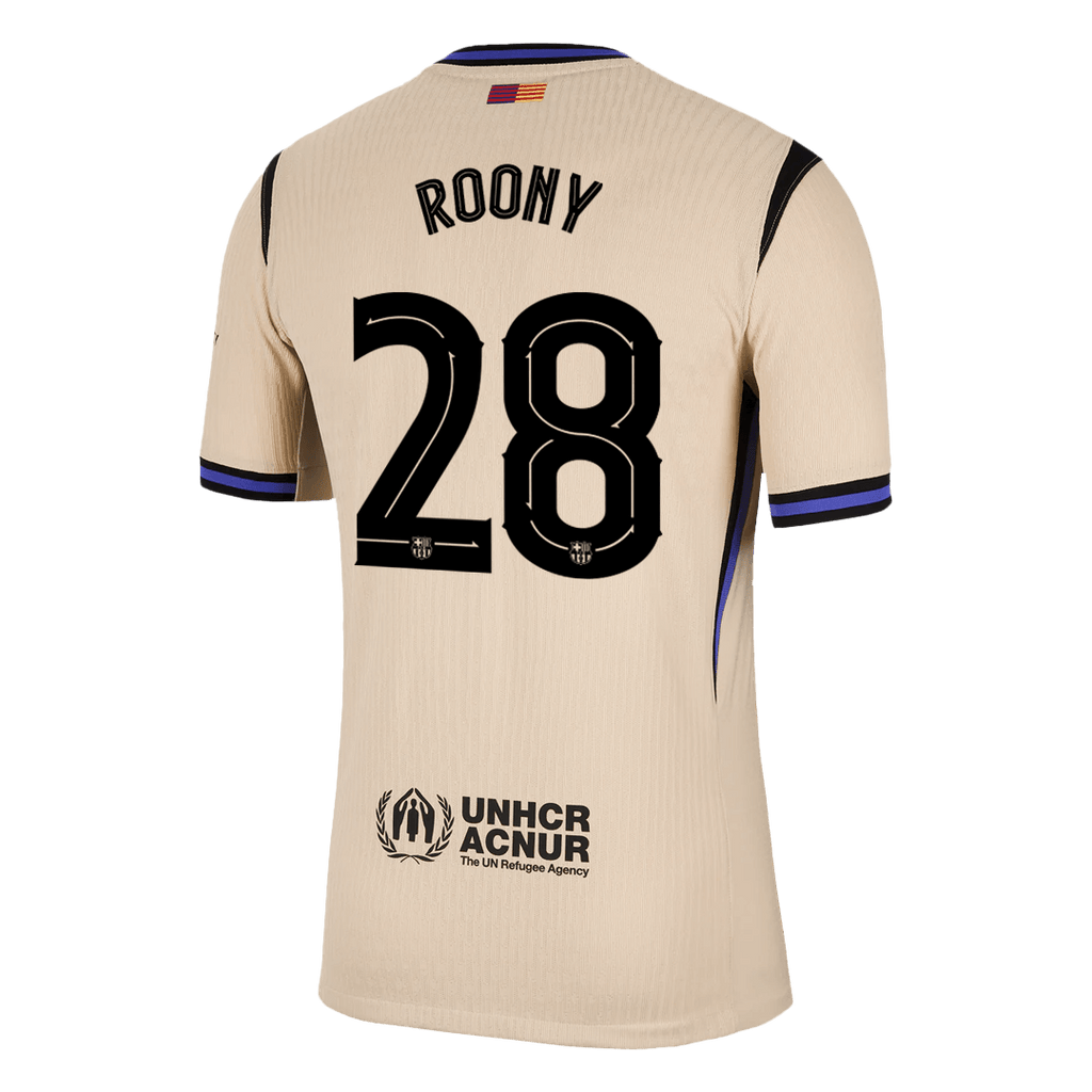 ROONY #28 Barcelone Extérieur Maillot 2025/26 Jaune Joueur - UCL