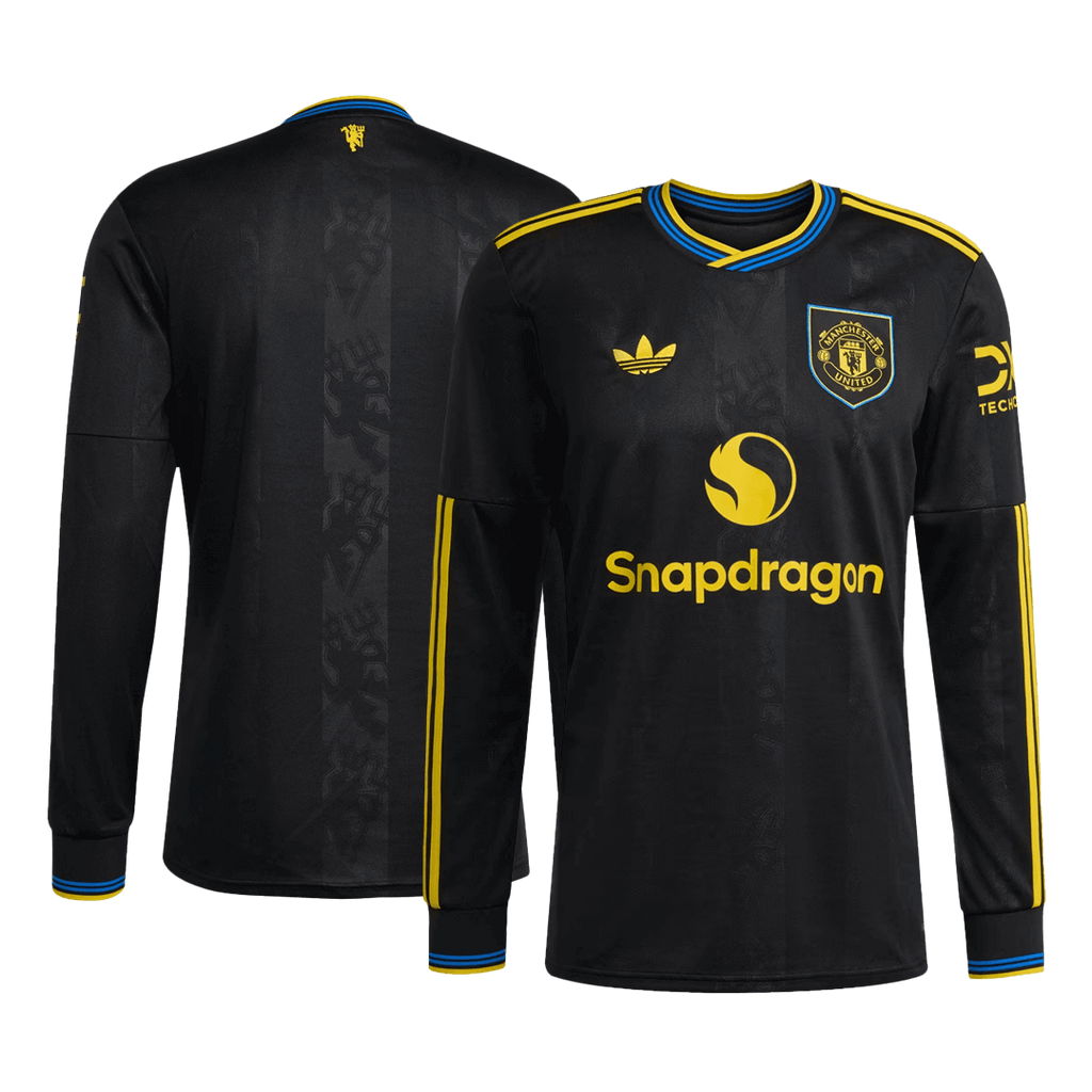 Manchester United Third Maillot Manches Longues 2025/26 Noir