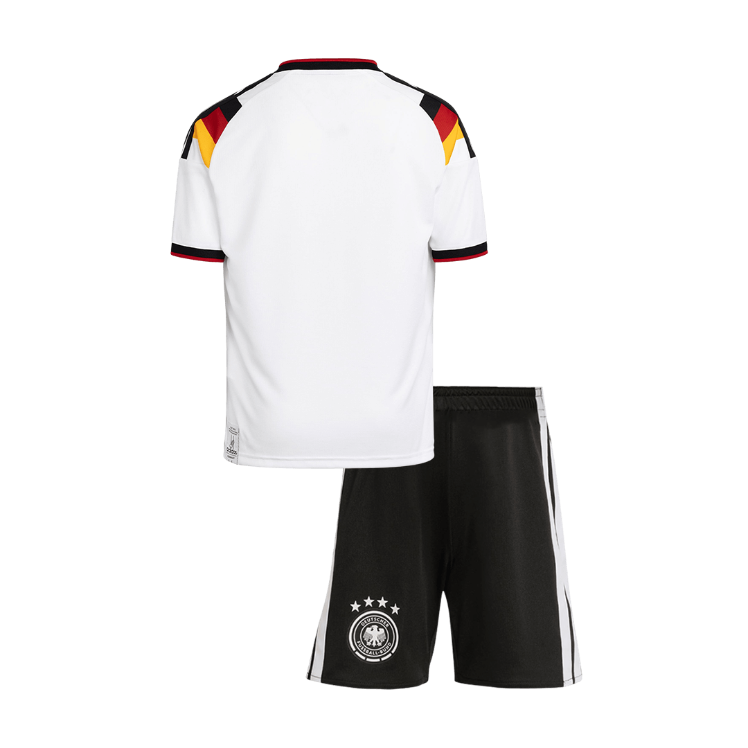 Allemagne Domicile Maillot Kit Coupe du Monde 2026 Enfant Blanc