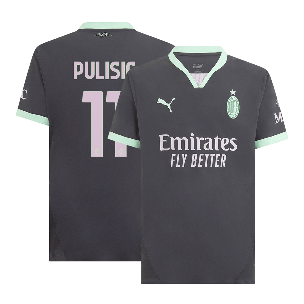 PULISIC #11 Milan AC Third Maillot 2024/25 Authentique