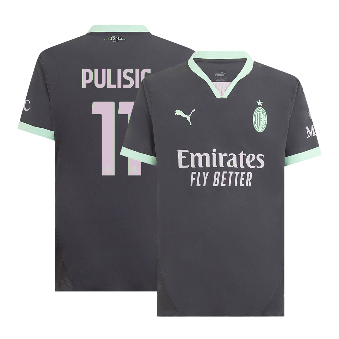 PULISIC #11 Milan AC Third Maillot 2024/25 Authentique
