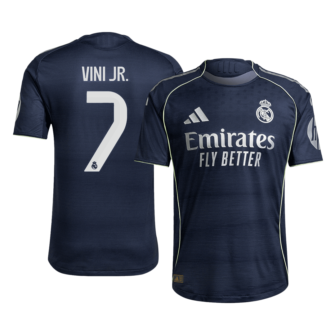 VINI JR. #7 Real Madrid Extérieur Maillot 2025/26 Authentique