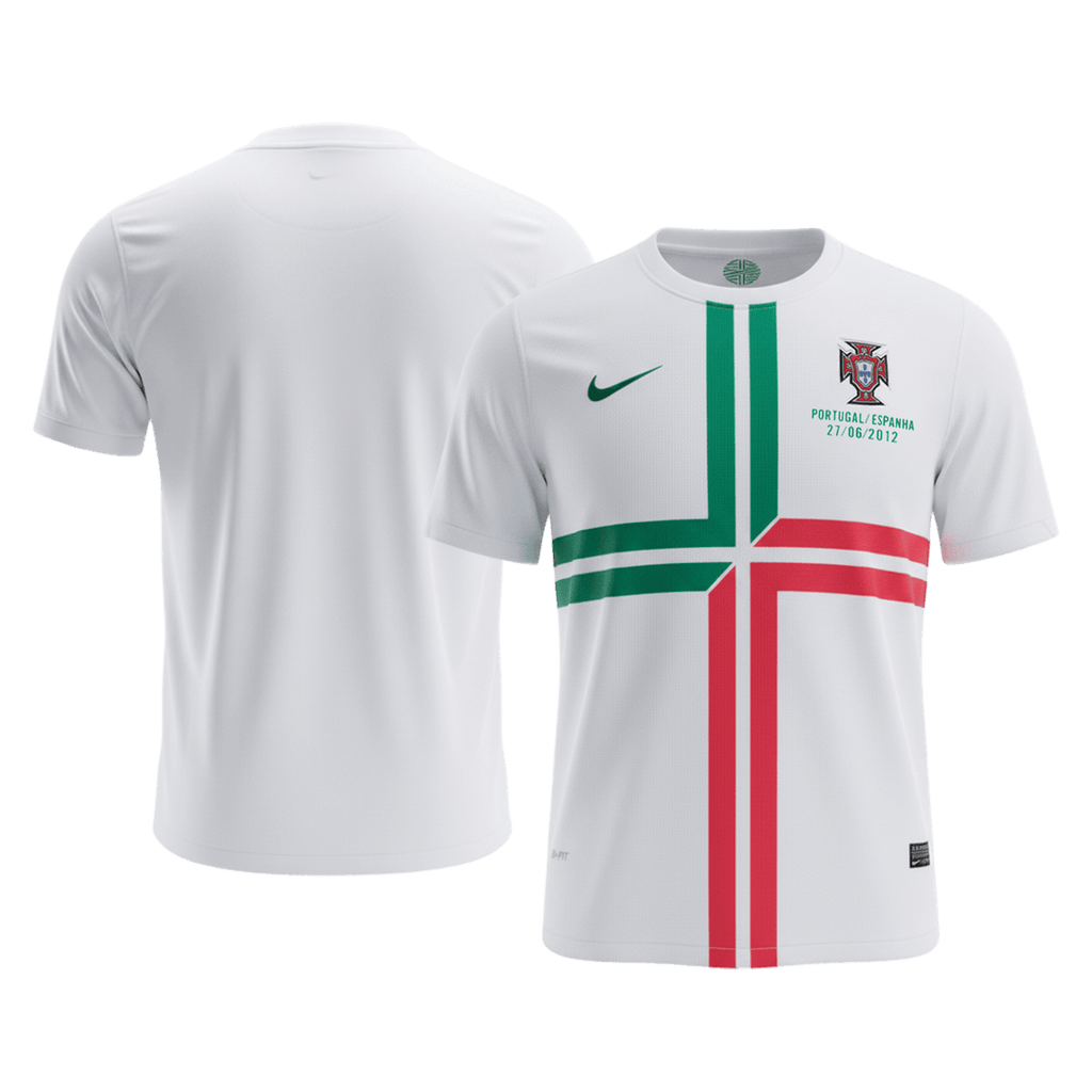 Retro Portugal Extérieur Maillot 2012 Blanc