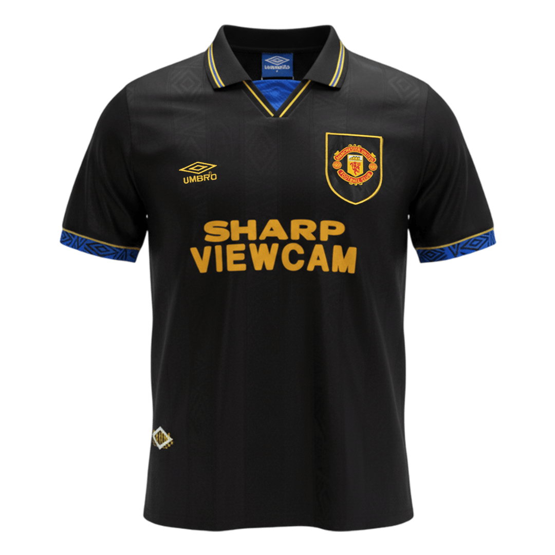 Retro Manchester United Extérieur Maillot 1993/94 Noir