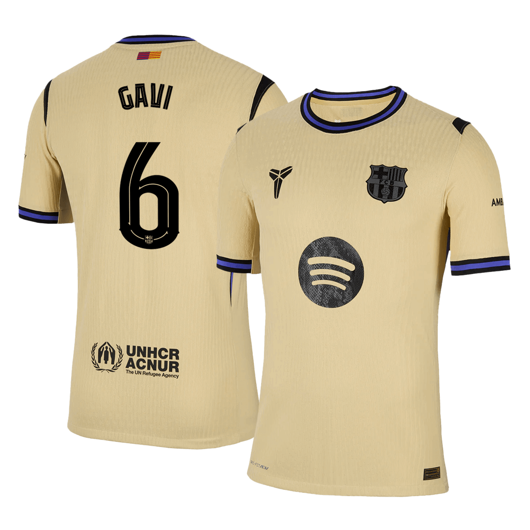 GAVI #6 Barcelone Extérieur Maillot 2025/26 Authentique - UCL