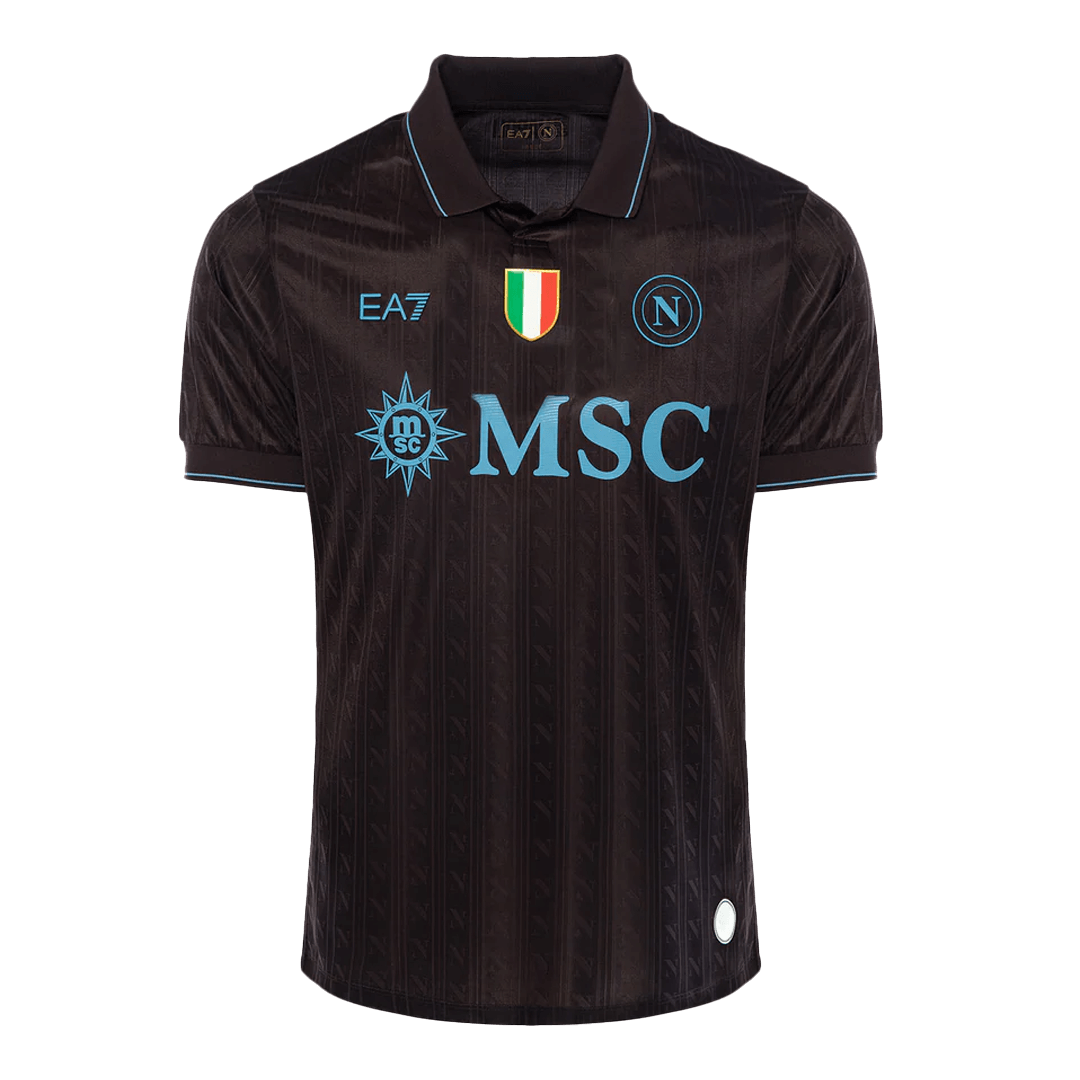 Naples Third Maillot 2025/26 Noir Authentique