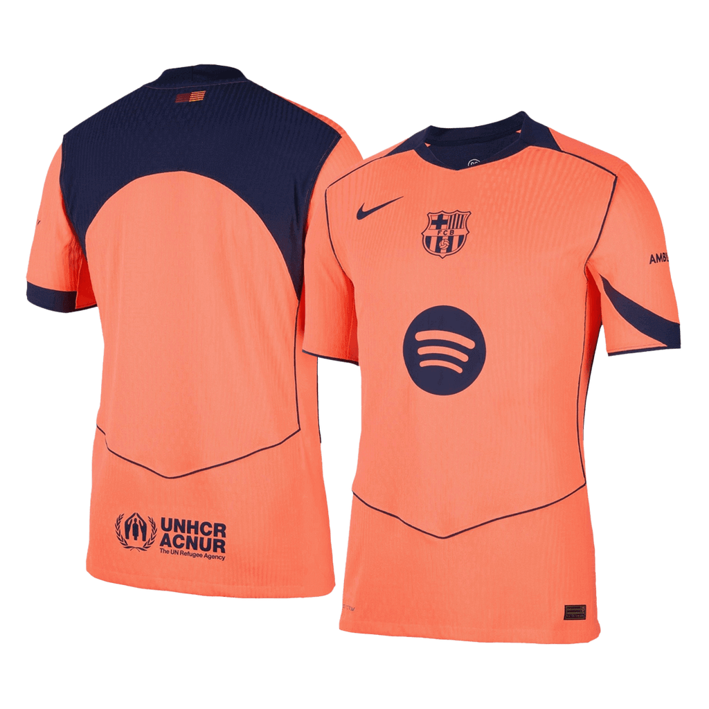 Barcelone Third Maillot 2025/26 Orange Authentique Grande Taille