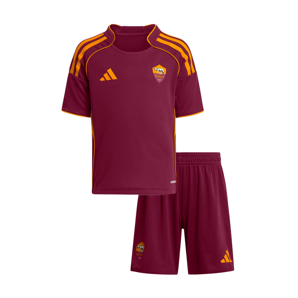 Roma Domicile Maillot Kit 2025/26 Enfant Rouge