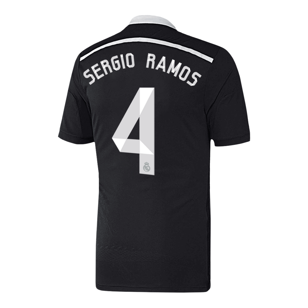 SERGIO RAMOS #4 Retro Real Madrid Third Maillot 2014/15