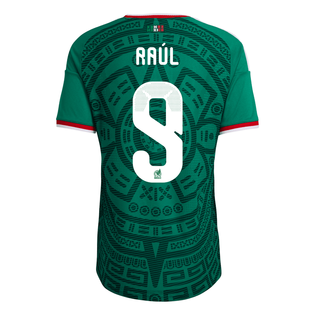 Raúl #9 Mexique Domicile Maillot - Coupe du Monde 2026 Vert Joueur