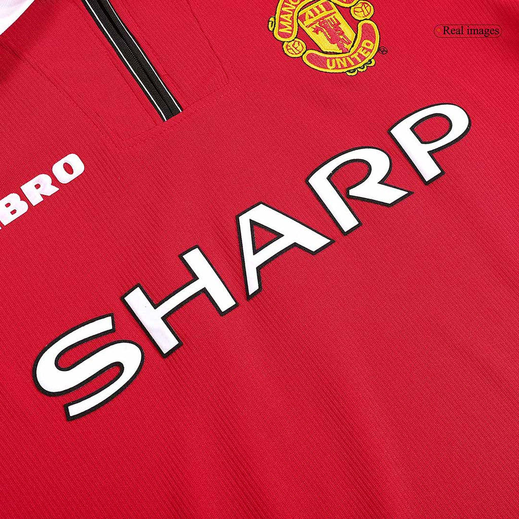 Retro Manchester United Domicile Maillot Manches Longues 1998/99
