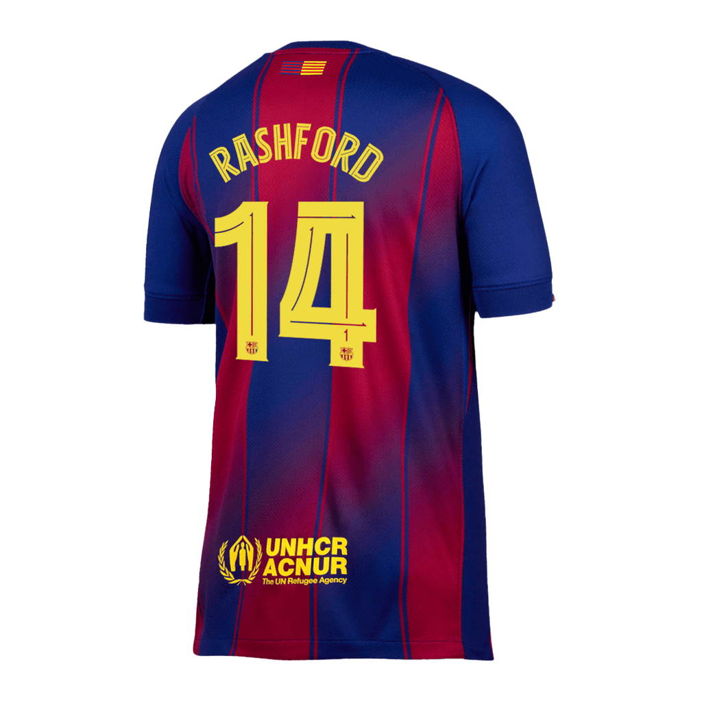 RASHFORD #14 Barcelone Domicile Maillot 2025/26 - UCL