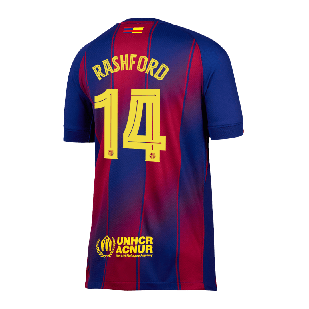 RASHFORD #14 Barcelone Domicile Maillot 2025/26 - UCL