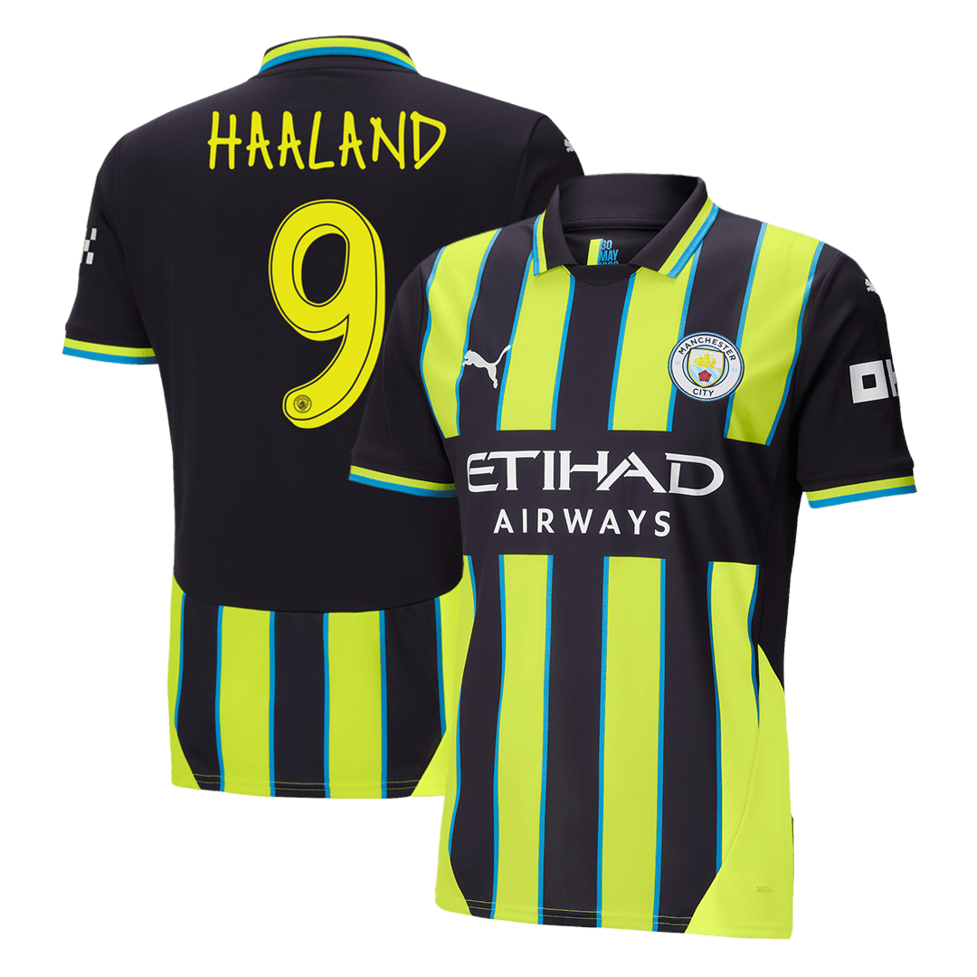 HAALAND #9 Manchester City Extérieur Maillot 2024/25 - UCL