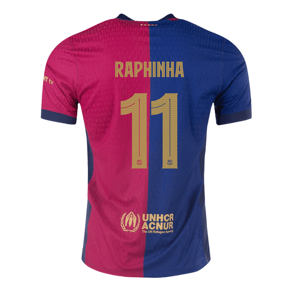 RAPHINHA #11 Barcelona Domicile Maillot 2024/25 Authentique - UCL