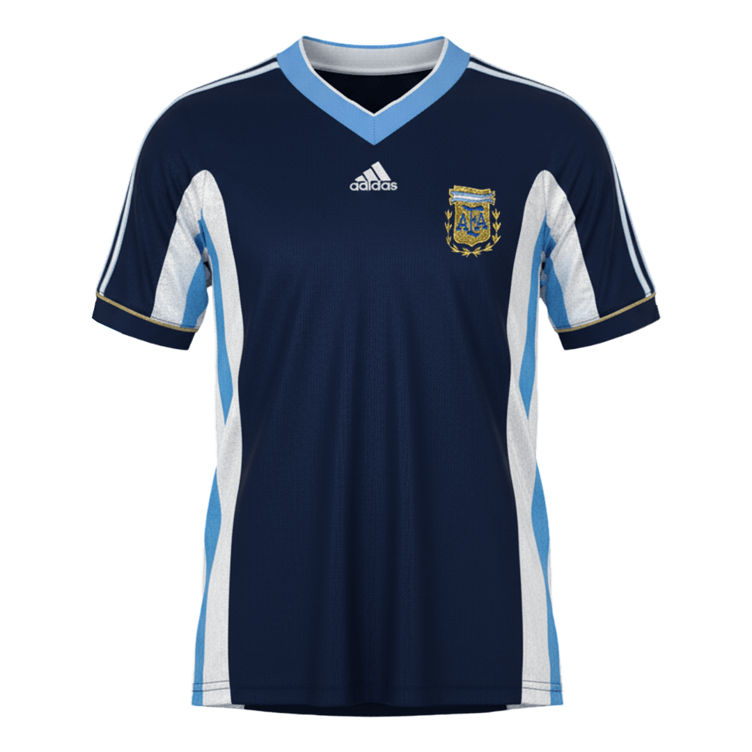 Retro Argentine Extérieur Maillot 1998 Bleu marine