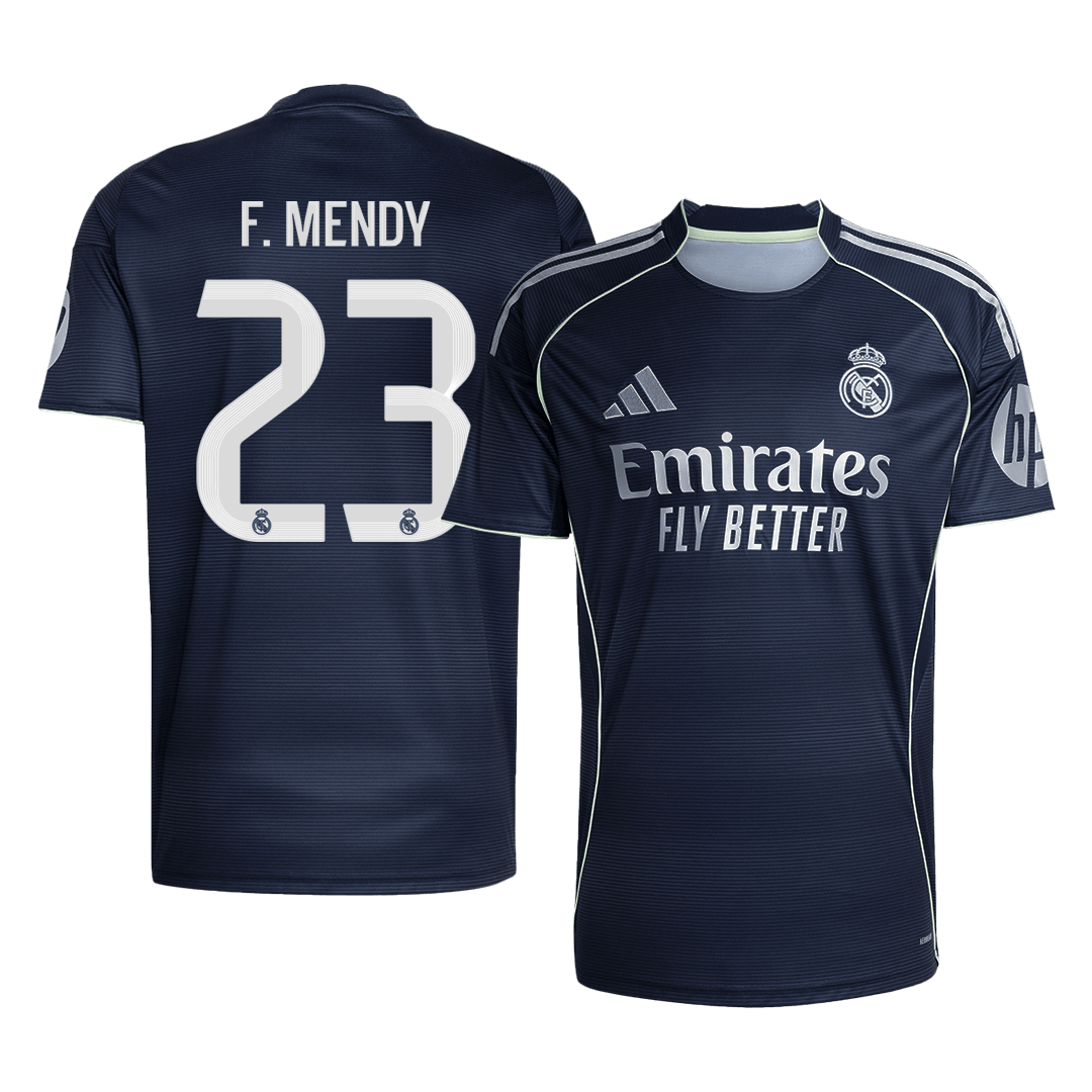 F.MENDY #23 Real Madrid Extérieur Maillot 2025/26 Bleu marine