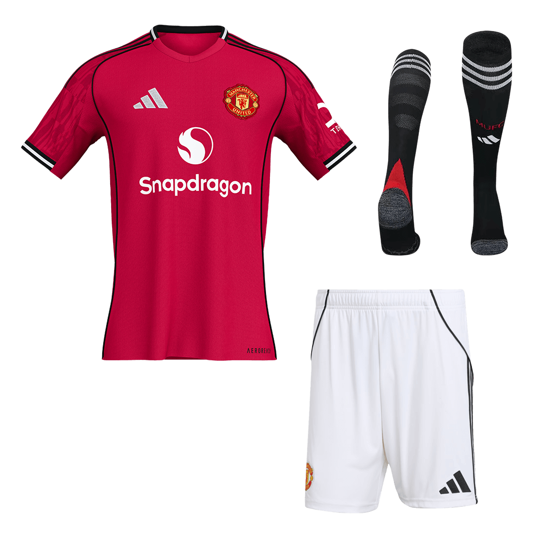 Manchester United Domicile Maillot Kit 2025/26 Rouge - Super