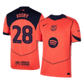 ROONY #28 Barcelone Third Maillot 2025/26 Orange