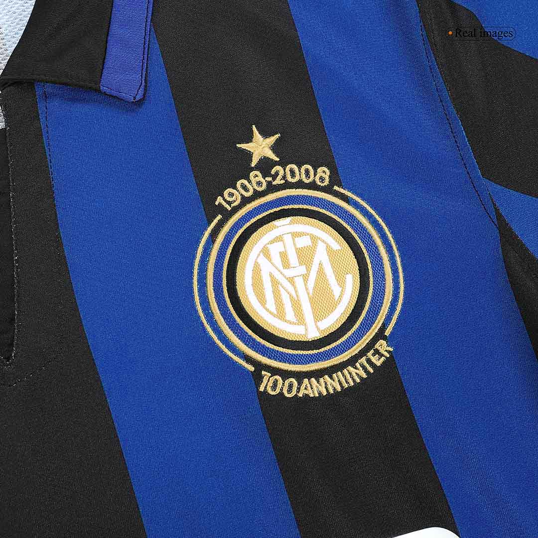 Retro Inter Milan Domicile Maillot 2007/08 - 100th Anniversaire