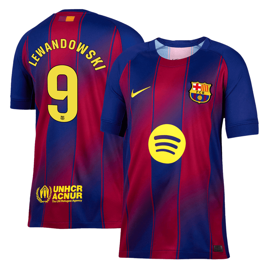 LEWANDOWSKI #9 Barcelone Domicile Maillot 2025/26