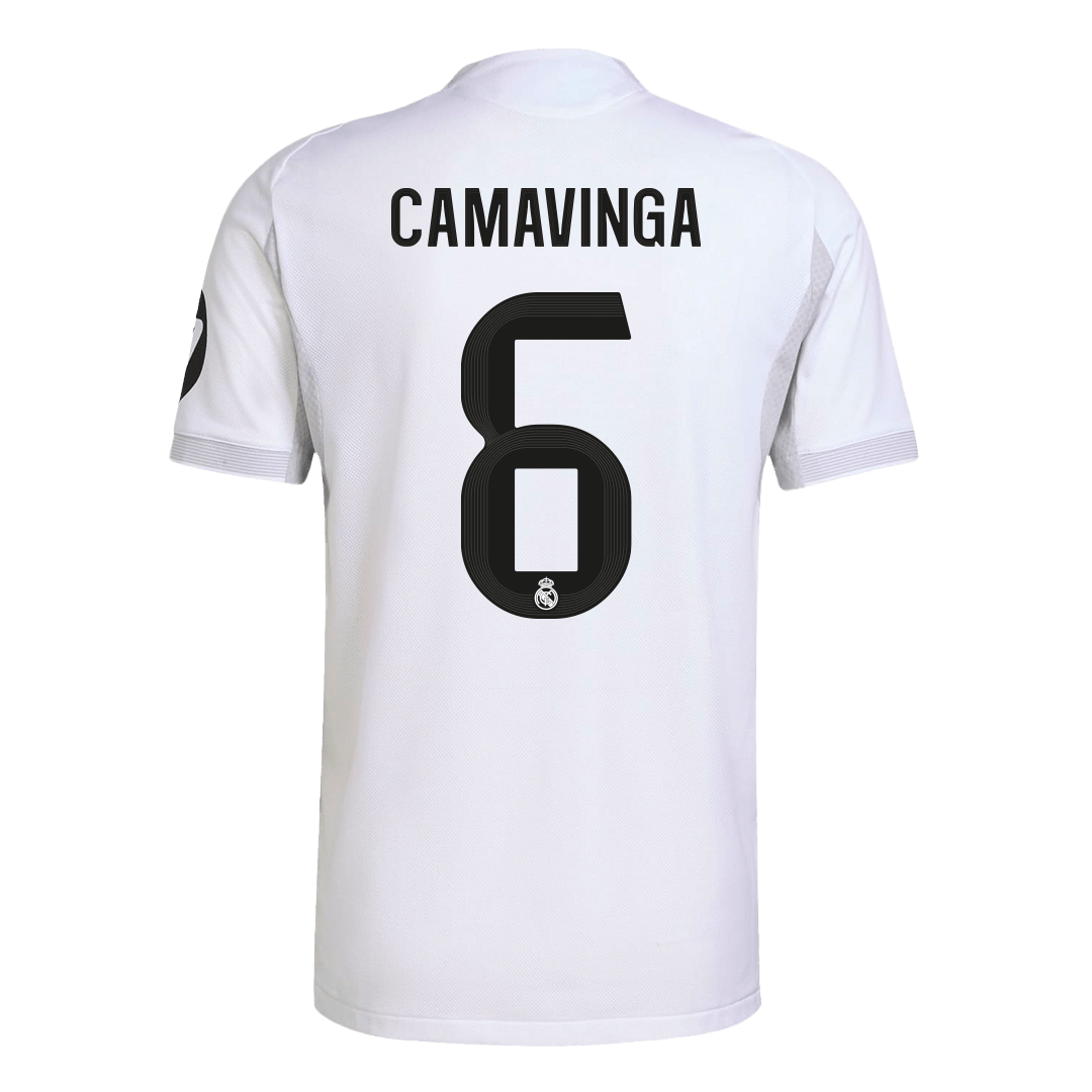 CAMAVINGA #6 Real Madrid Domicile Maillot 2025/26 Blanc Authentique