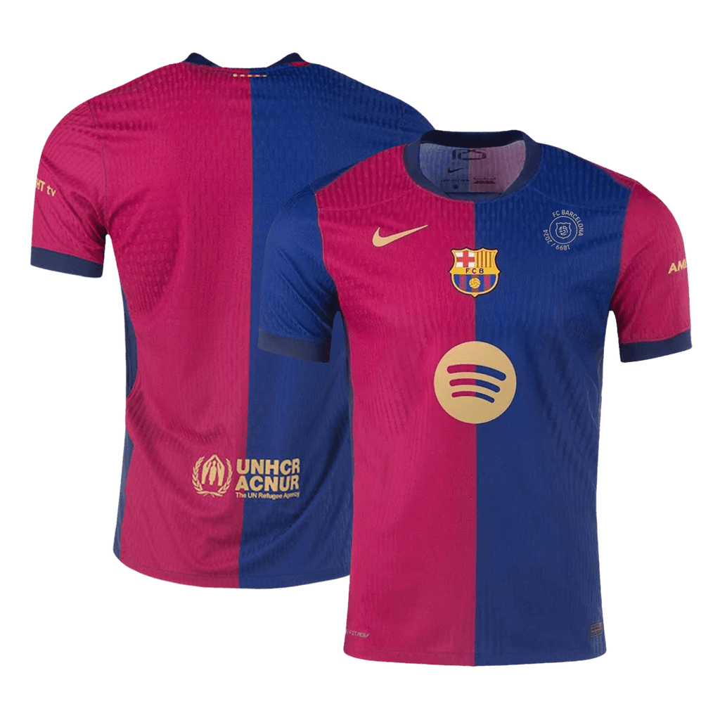 Barcelone Domicile Maillot 2024/25 Authentique - 125th Anniversaire(Spotify Logo Without Text)