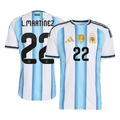 L.MARTÍNEZ #22 Argentine Domicile Maillot Coupe du Monde 2026 Blue&White Joueur