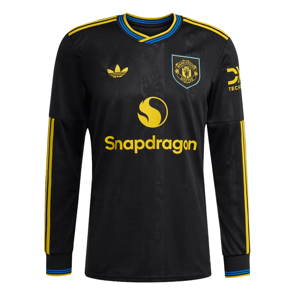 Manchester United Third Maillot Manches Longues 2025/26 Noir