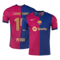 LAMINE YAMAL #19 Barcelone Domicile Maillot 2024/25 Authentique - UCL