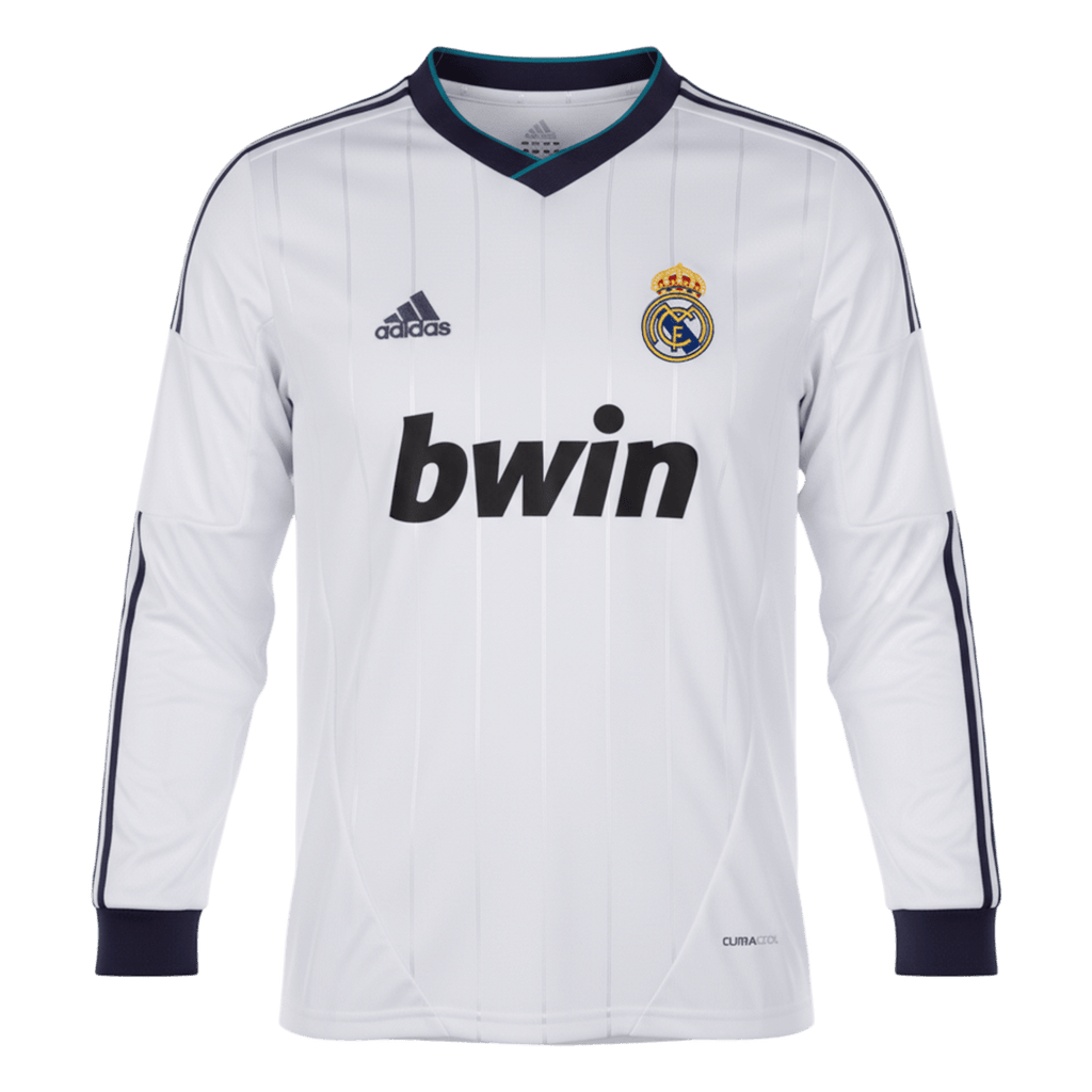 Retro Real Madrid Domicile Maillot Manches Longues 2012/13 Blanc
