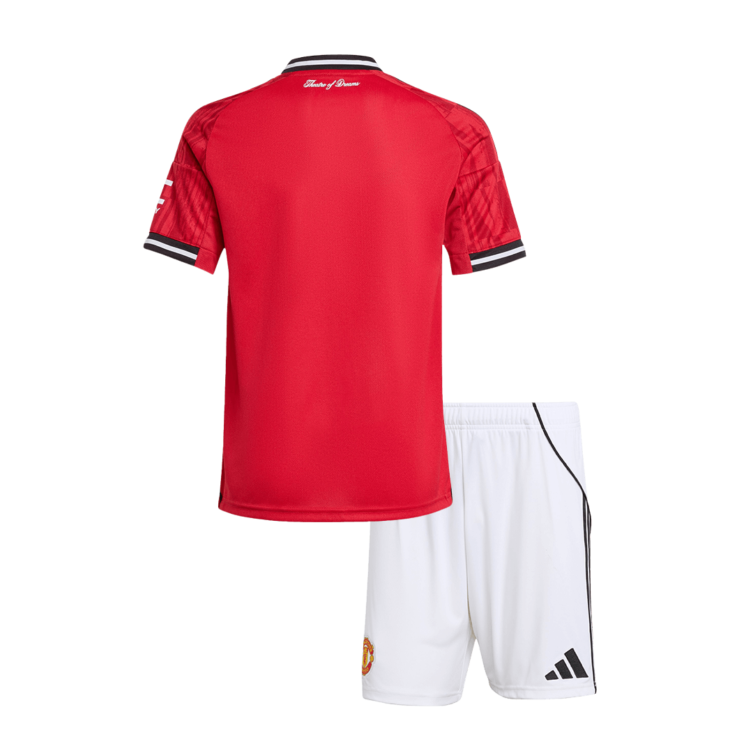 Manchester United Domicile Maillot Kit 2025/26 Junior