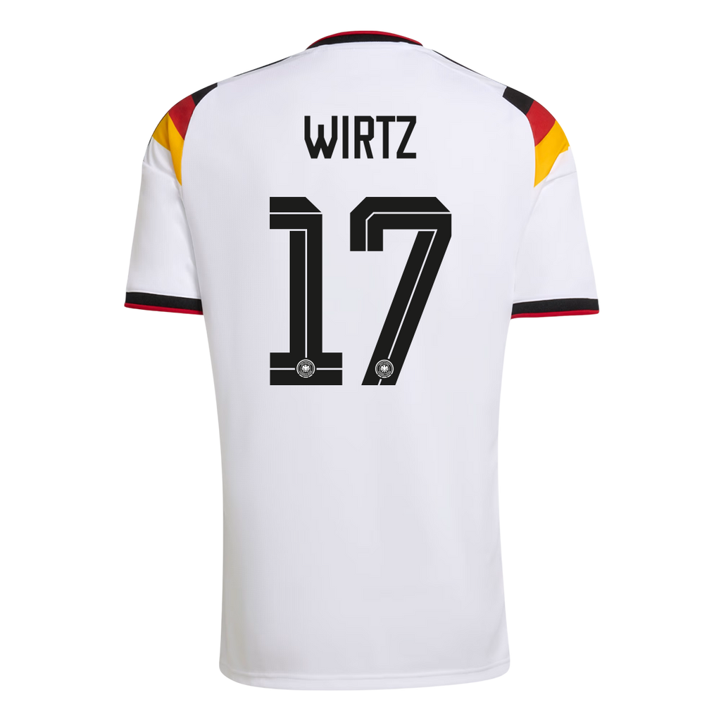 WIRTZ #17 Allemagne Domicile Maillot Coupe du Monde 2026 Blanc