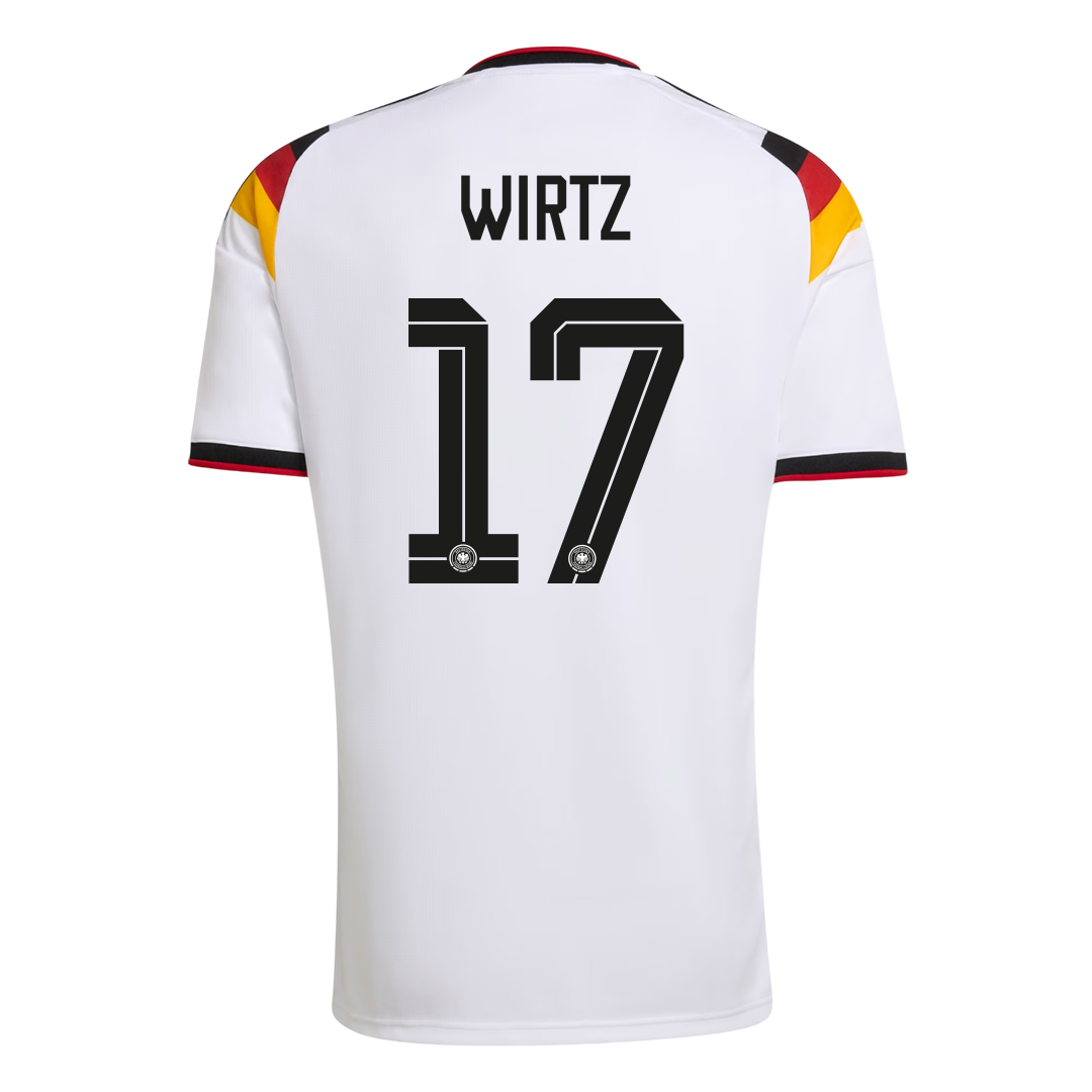 WIRTZ #17 Allemagne Domicile Maillot Coupe du Monde 2026 Blanc